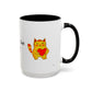 You're Purr-Fect For Me Accent Mug