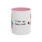 I Love You Beary Much Accent Mug