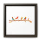 Birds on a Branch Gallery Canvas Print with Frame