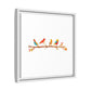Birds on a Branch Gallery Canvas Print with Frame