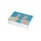 Two Llamas Turquoise Postcard Bundles with Envelopes