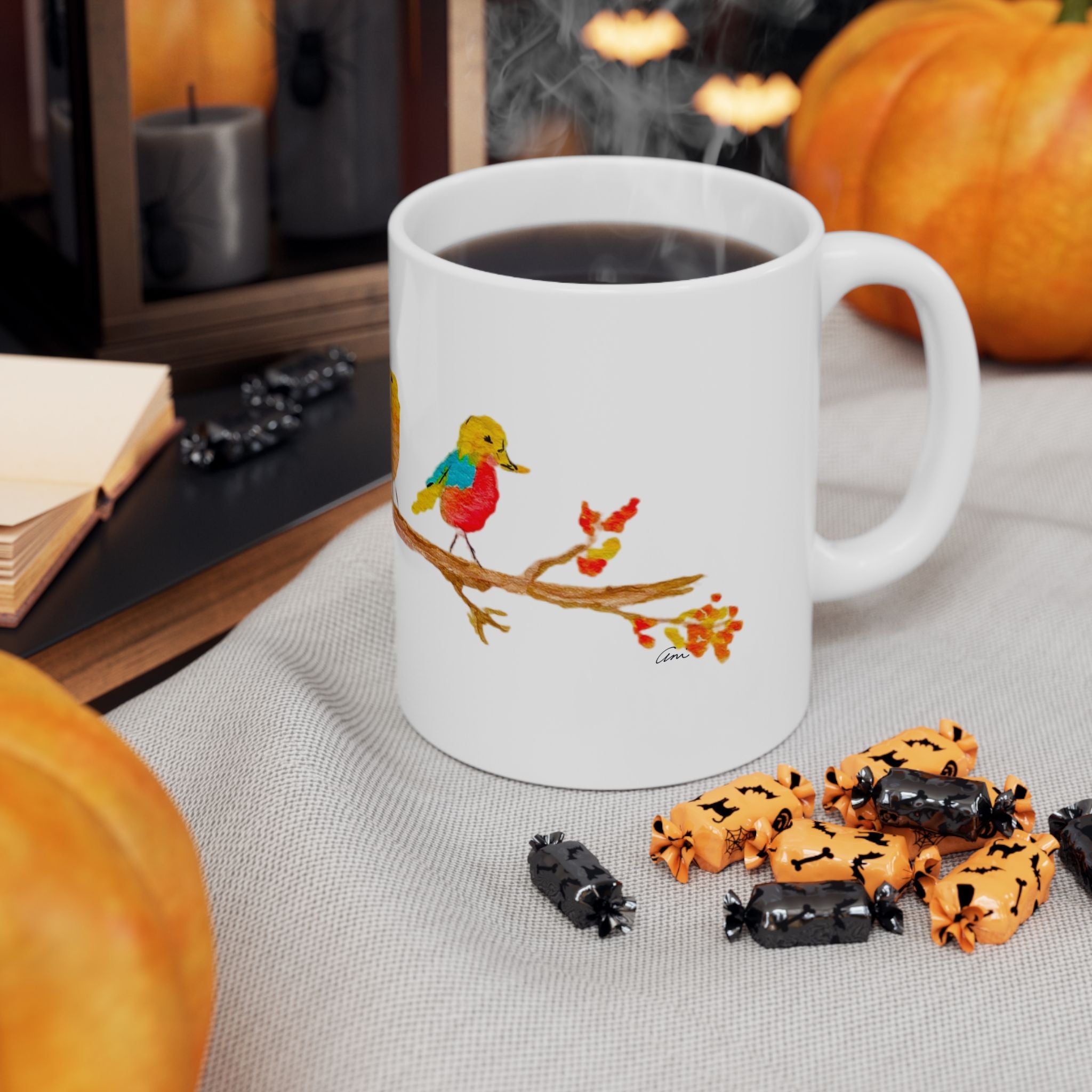Birds on a Branch Ceramic Mug – Ani Vernon Art