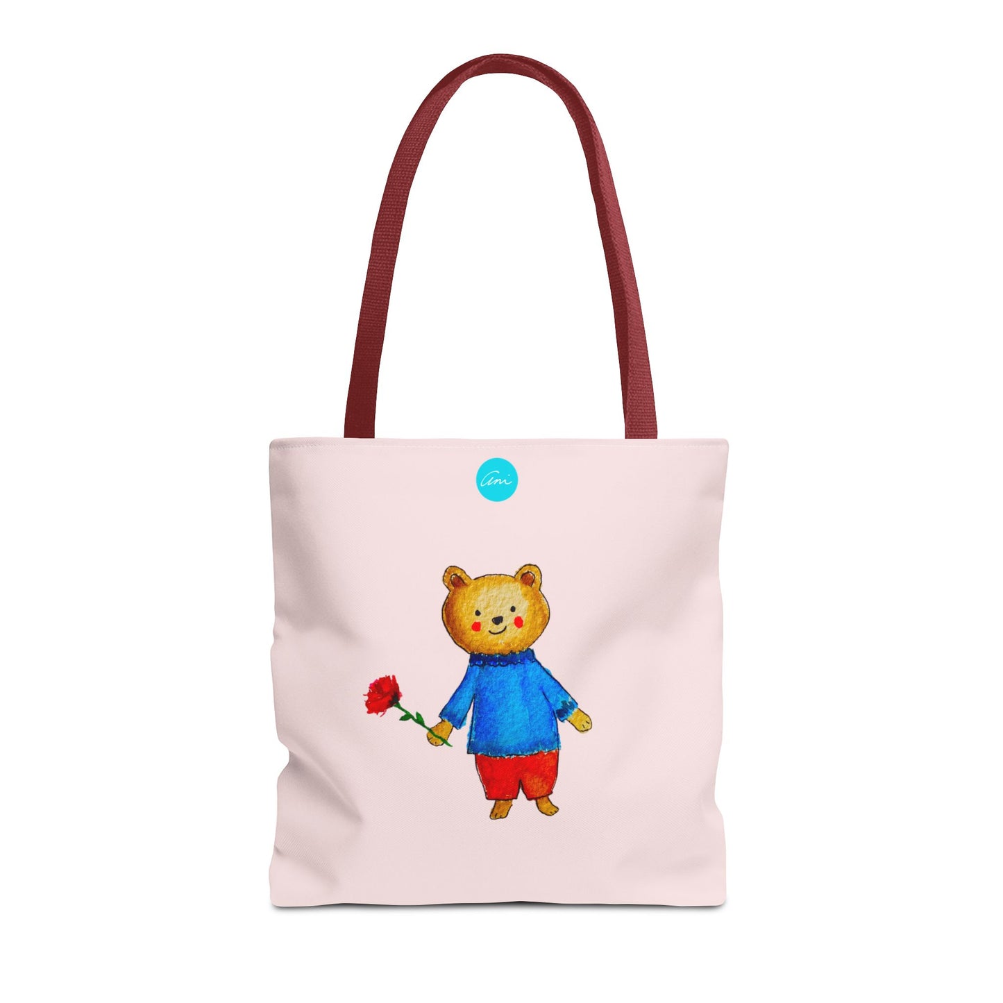 Bear with a Rose Tote Bag