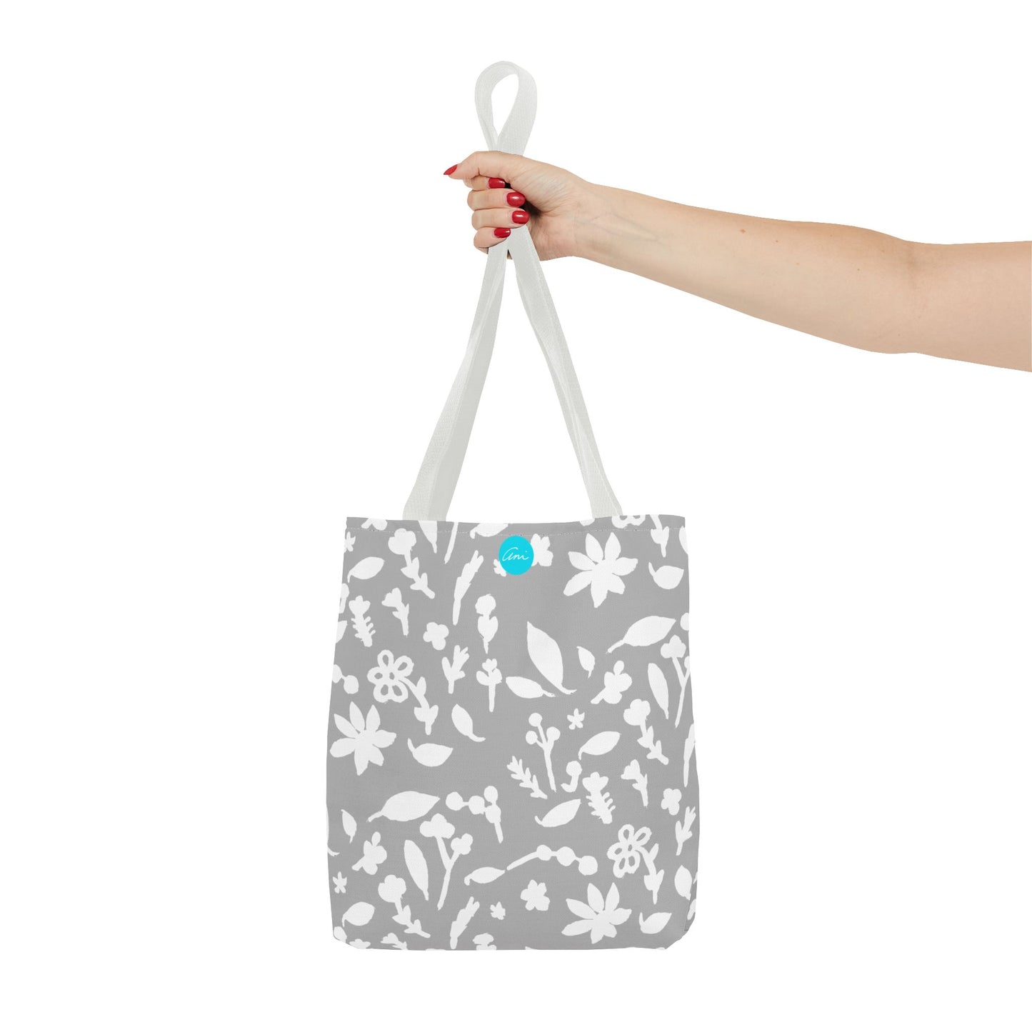 Light Grey Fall Foliage Tote Bag