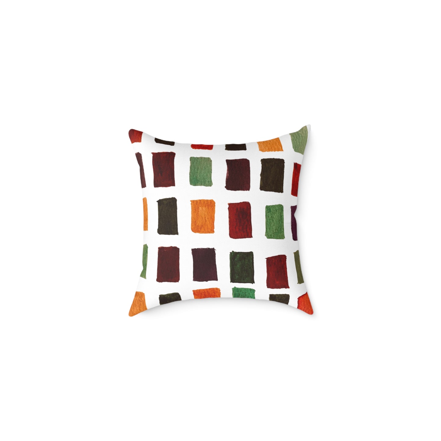 Fall Colors Square Poly Canvas Pillow