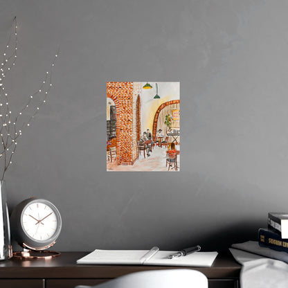 The One at the Coffee Shop Matte Paper Print