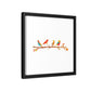 Birds on a Branch Gallery Canvas Print with Frame