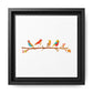 Birds on a Branch Gallery Canvas Print with Frame