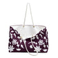 Aubergine Fall Foliage Weekender Bag