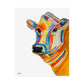Colorful Cow Rolled Poster