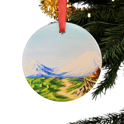Mount Ararat Acrylic Ornament with Ribbon