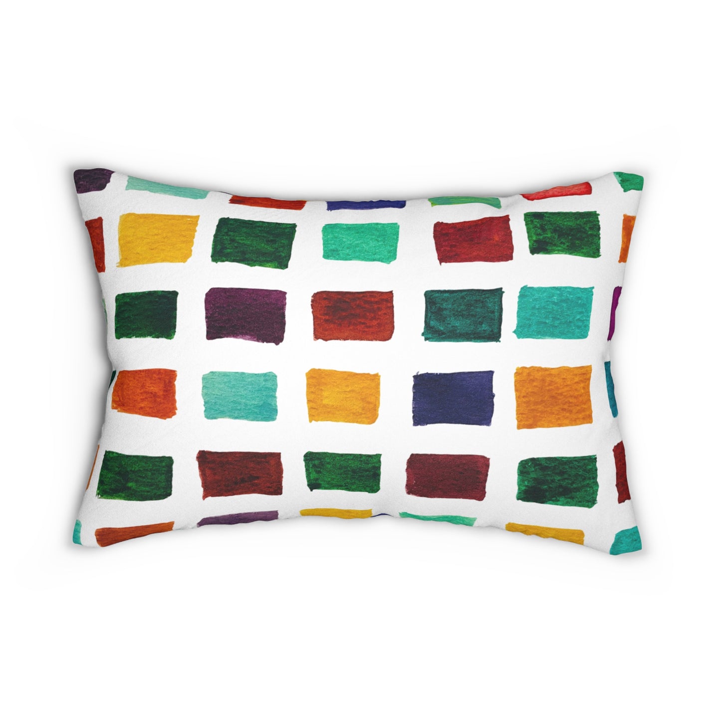 Bright Fall Colors Lumbar Pillow