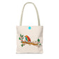 Bright Bird on a Branch Tote Bag