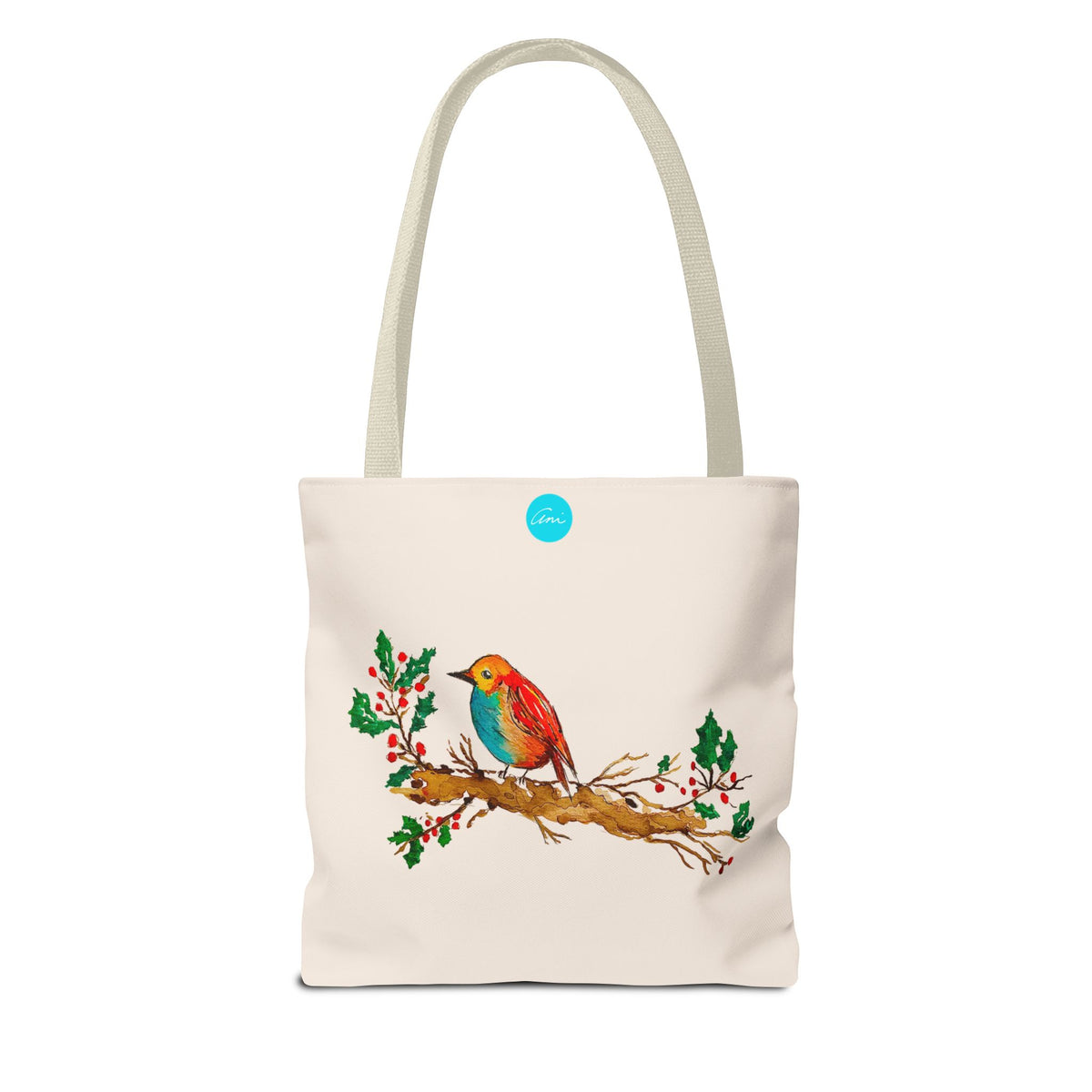 Bright Bird on a Branch Tote Bag