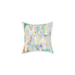 Abstract Square Poly Canvas Pillow