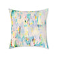 Abstract Square Poly Canvas Pillow