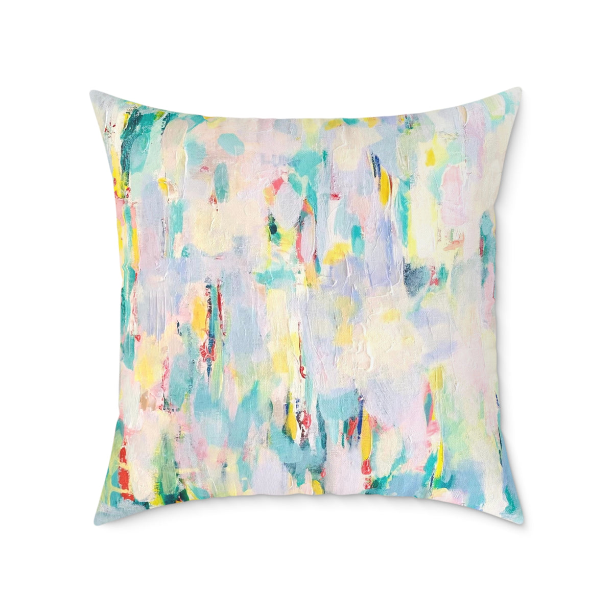 Abstract Square Poly Canvas Pillow