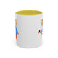 Bear with a Rose Accent Mug