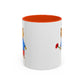 Bear with a Rose Accent Mug