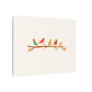 Birds on a Branch Matte Canvas Print