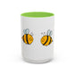 Two Honeybees Accent Mug
