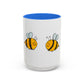 Two Honeybees Accent Mug