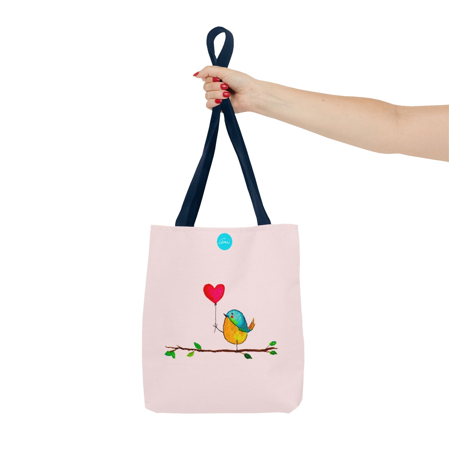 Bird with a Heart Balloon Tote Bag