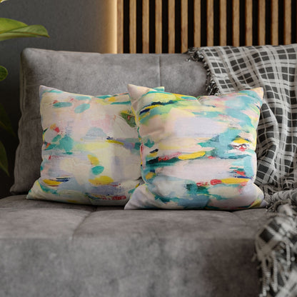 Abstract Suede Square Pillowcase