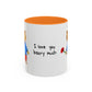 I Love You Beary Much Accent Mug
