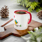 Bird with a Heart Balloon Accent Mug