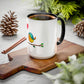 Bird with a Heart Balloon Accent Mug