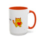 You're Purr-Fect For Me Accent Mug