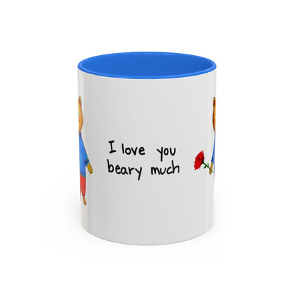 I Love You Beary Much Accent Mug