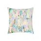 Abstract Square Poly Canvas Pillow