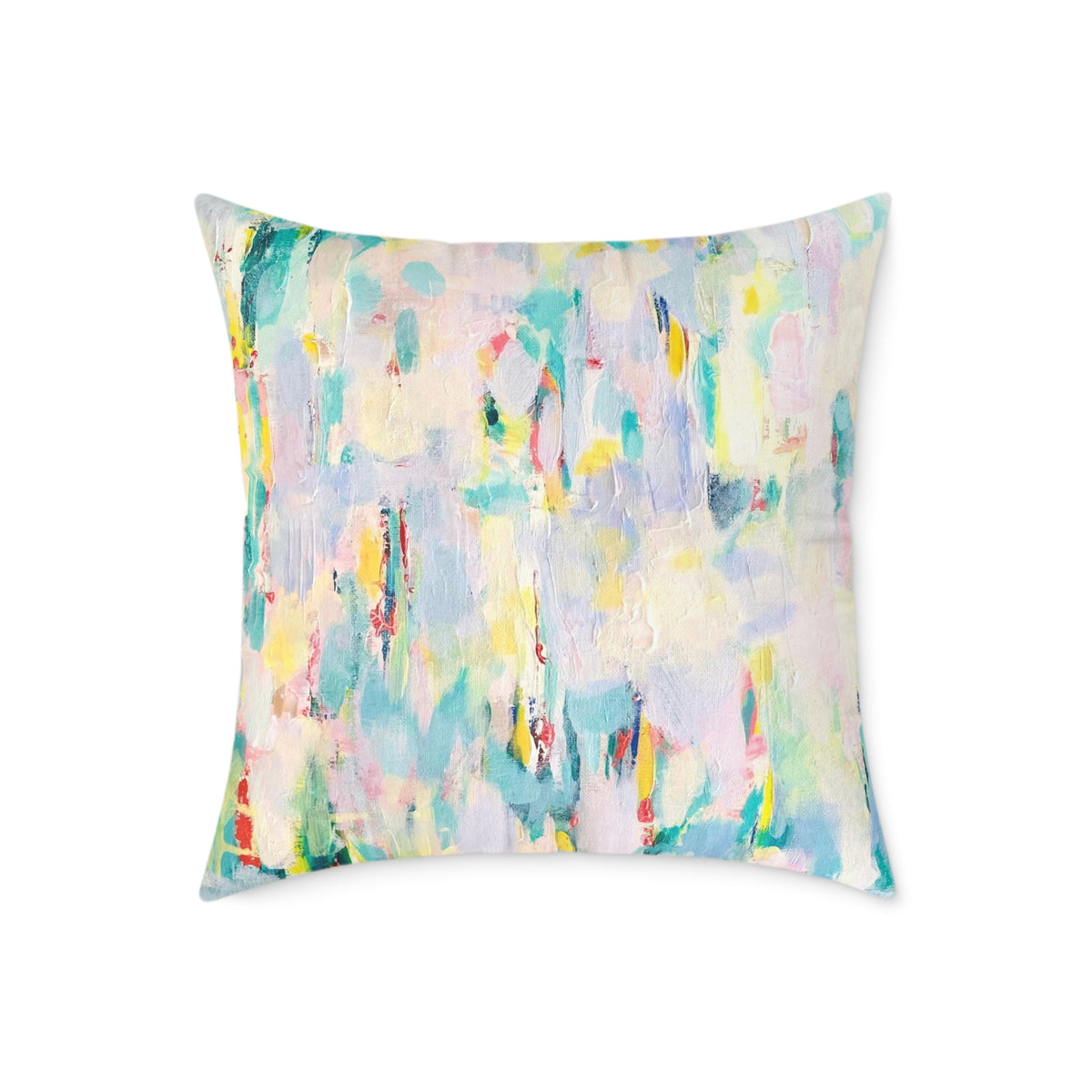 Abstract Square Poly Canvas Pillow