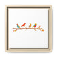 Birds on a Branch Gallery Canvas Print with Frame