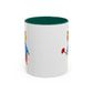 Bear with a Rose Accent Mug