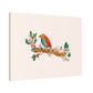 Bright Bird on a Branch Canvas Print