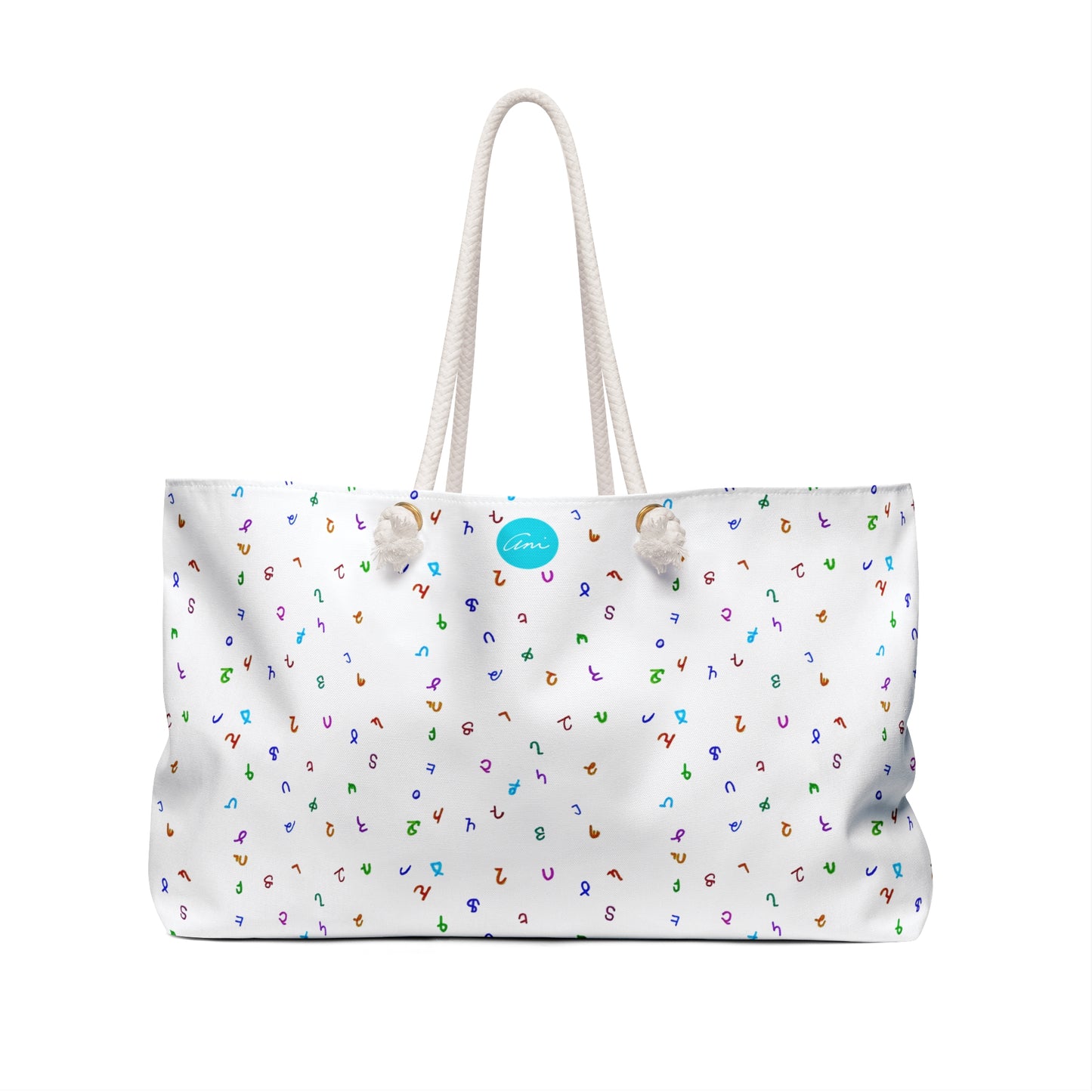 Armenian Alphabet Weekender Bag