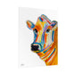 Colorful Cow Rolled Poster