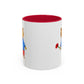 Bear with a Rose Accent Mug