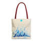 Winter Horizon Cream Tote Bag