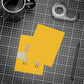 Two Llamas Yellow Postcard Bundles with Envelopes