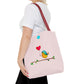 Bird with a Heart Balloon Tote Bag