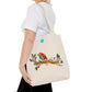 Bright Bird on a Branch Tote Bag