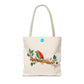 Bright Bird on a Branch Tote Bag