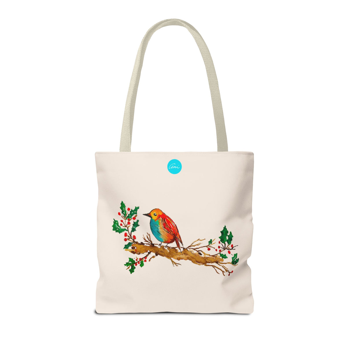 Bright Bird on a Branch Tote Bag