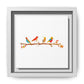 Birds on a Branch Gallery Canvas Print with Frame
