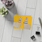 Two Llamas Yellow Postcard Bundles with Envelopes