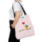 Bird with a Heart Balloon Tote Bag
